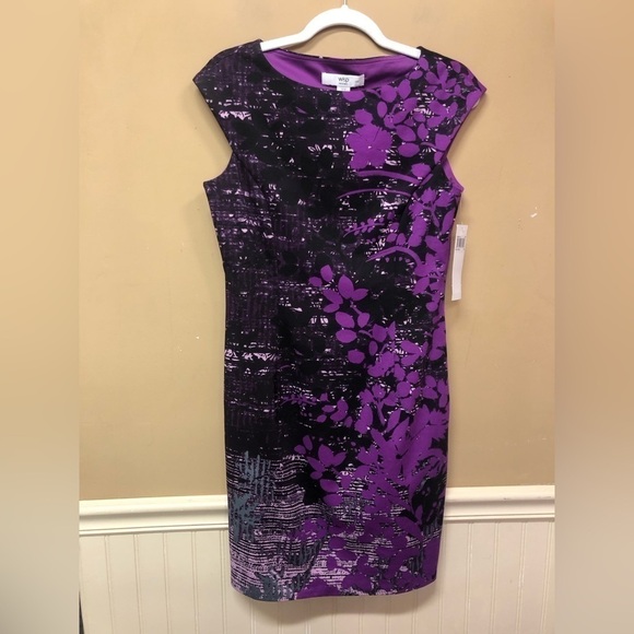 Wisp Tresse Ponte Dress Stitch Fix Purple Size 8P NWT - Picture 1 of 5